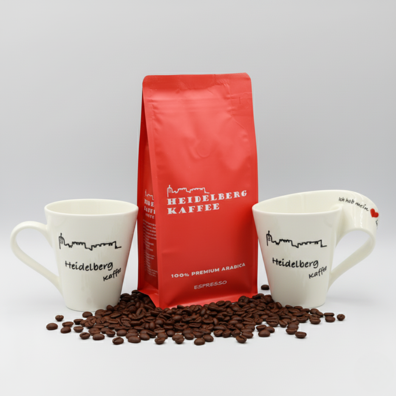 Kombi: 1000g Espresso +2 HD-Tassen