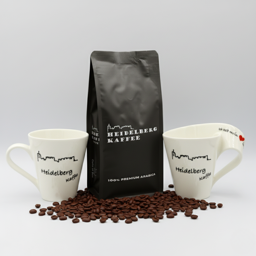 Kombi: 1000g Kaffee Crema +2 HD-Tassen